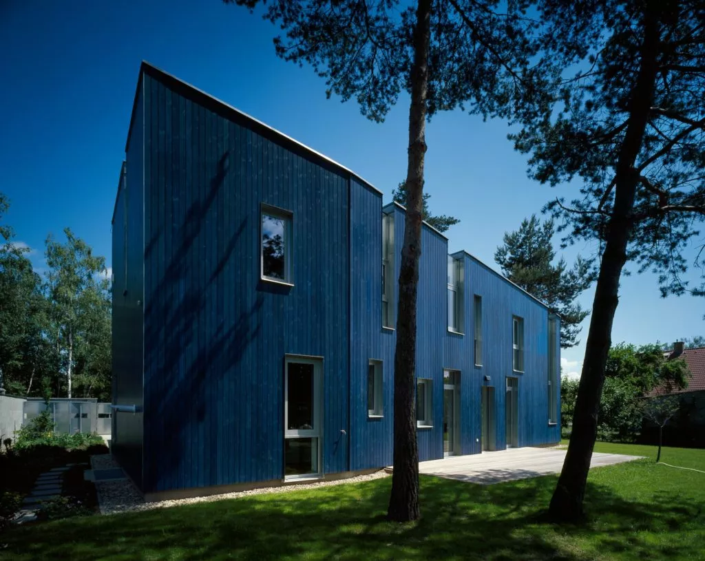 Modrý dům v Klánovicích, pohled ze zahrady