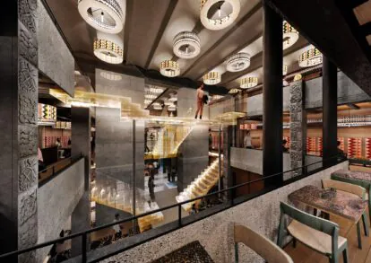 interiér mexické restaurace